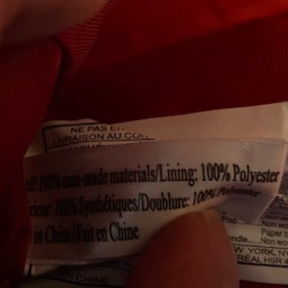 Avon small red clutch purse/makeup bag NWOT - Picture 7 of 13